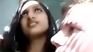 Indian woman kissing her white boyfriend pornyousee.com